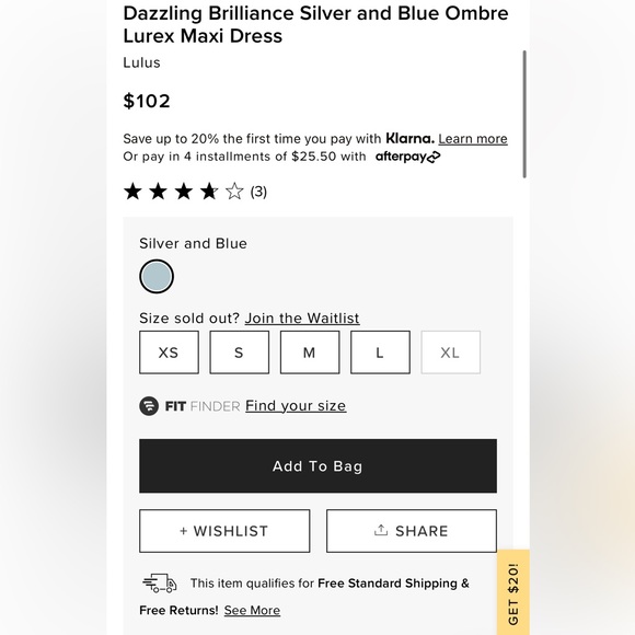 Dazzling Brilliance Silver & Blue Ombre Lurex Maxi Dress Small NWT Formal - Picture 5 of 6